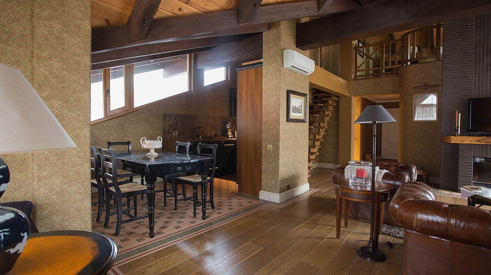 Мансардная квартира апарт-отеля в Красной Поляне