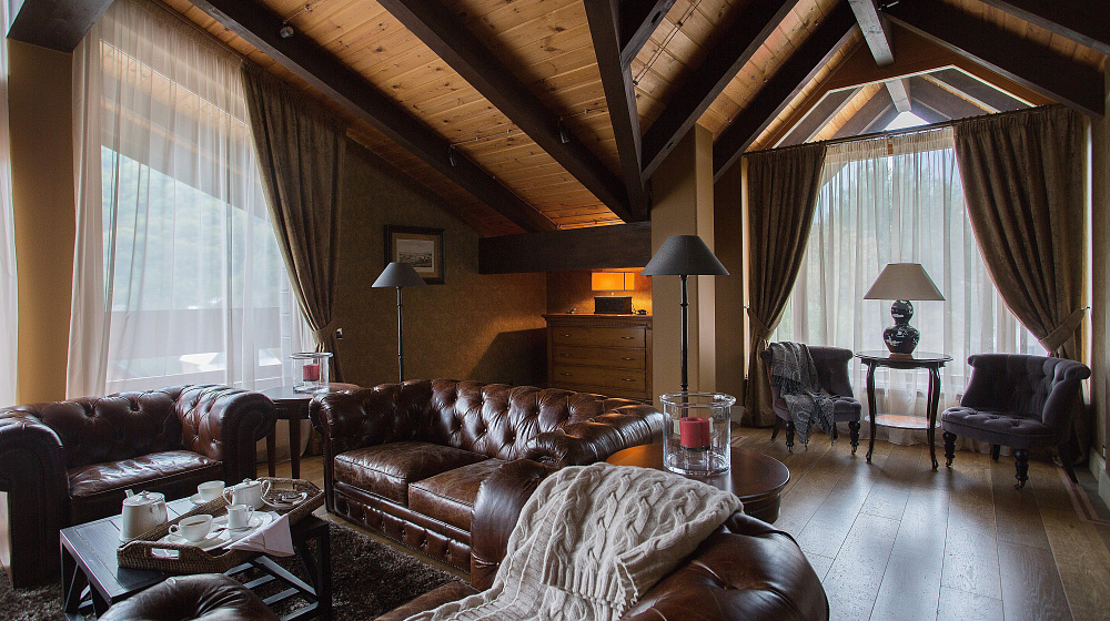 Мансардная квартира апарт-отеля в Красной Поляне