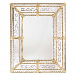 Дизайнерское венецианское зеркало настенное в раме Мадлен