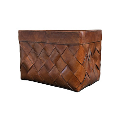 Корзина кожаная