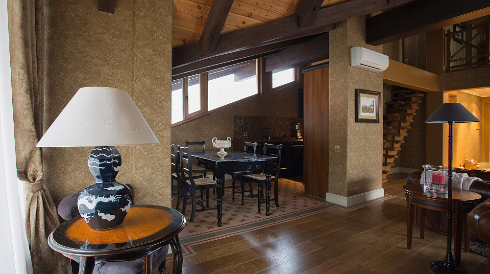 Мансардная квартира апарт-отеля в Красной Поляне